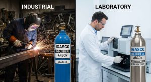 مقایسه کاربرد آرگون صنعتی در جوشکاری و آرگون آزمایشگاهی IGASCO